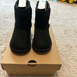 UGG Black Kids Boots 6c